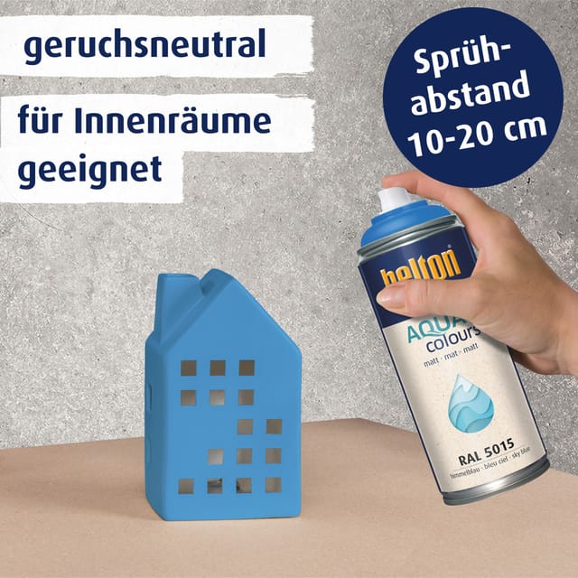 Free Lackspray AQUAcolours 400 ml himmelblau matt Sprühlacke - Belton