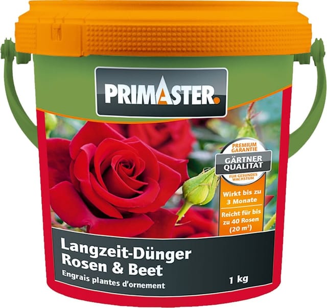 Primaster - Langzeitdünger Rosen und Stauden 1 kg Dünger mineralisch Rosendünger