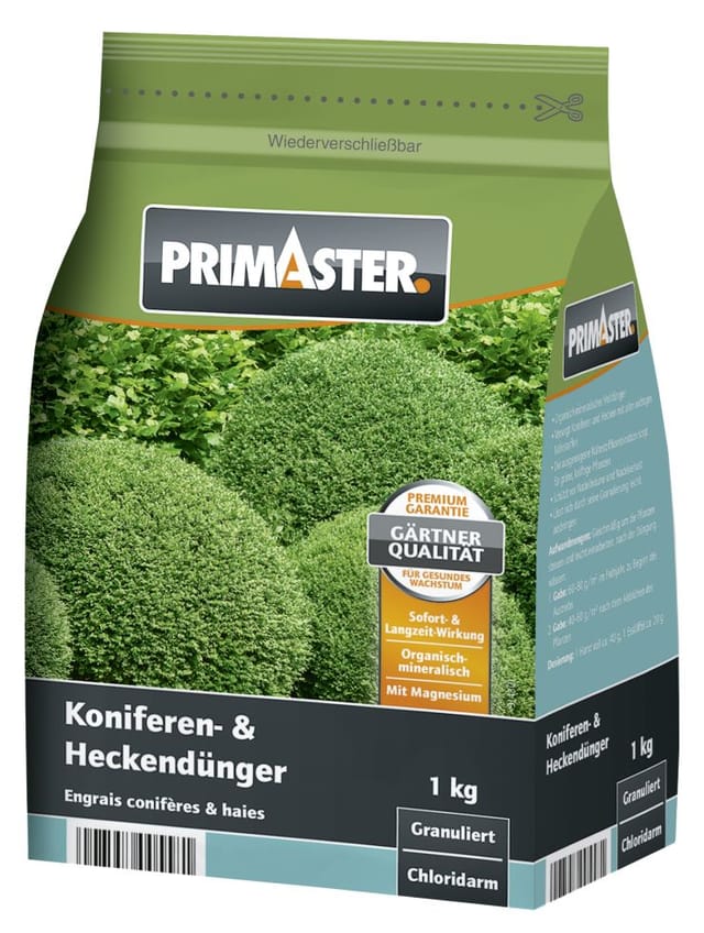Primaster Gartendünger Hecken und Koniferen Garten Dünger Pflanzendünger Beet