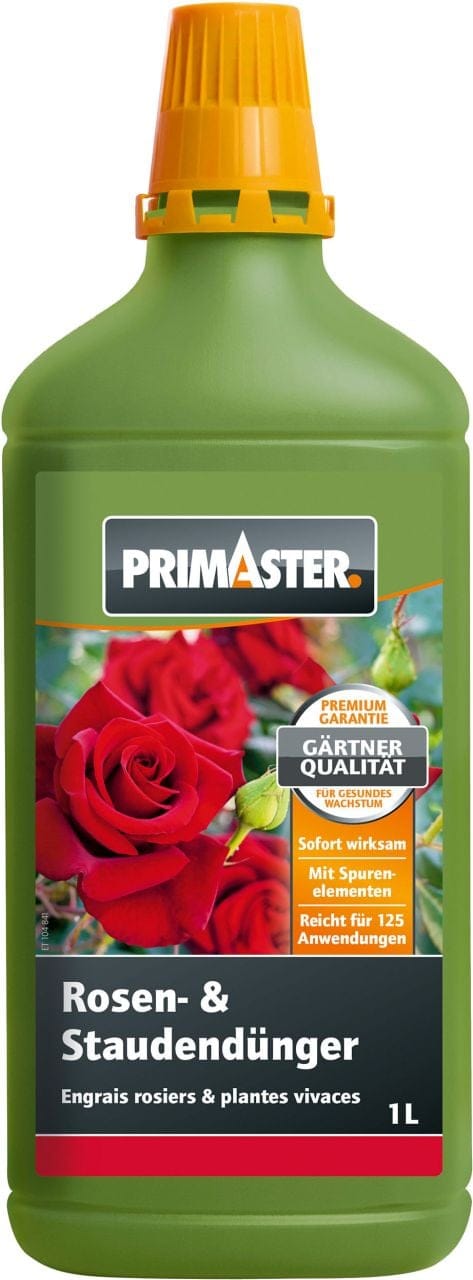Primaster - Flüssigdünger Rosen und Stauden Dünger Garten Beet Pflanzendünger