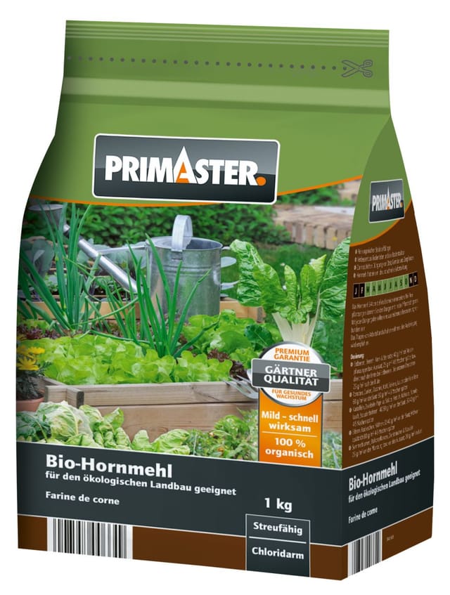 Primaster - Hornmehl Gartendünger 1 kg Organischer Dünger Natürdünger