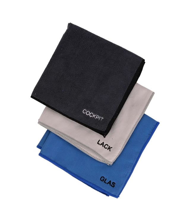 Trendline - Autopflege-Set ca. 40 x 40 cm Tücher Reinigung Lackpflege Cockpittuch