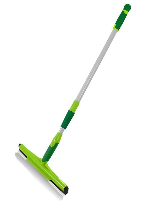 Trendline - Wasserschieber mit Teleskopstiel Wasserbesen Waschbürste Gartenbesen