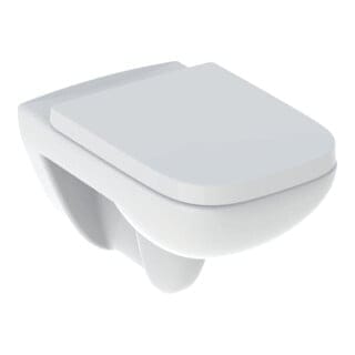 Renova Plan Set Wand-WC Tiefspüler, Rimfree, mit WC-Sitz, - Geberit
