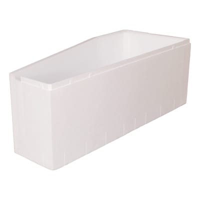 Calmwaters® Wannenträger 160 x 70 cm Essential Small, Passend für Eck-Badewanne 160x70 cm, Rechte Ausführung, Styroporträger, Schall- und