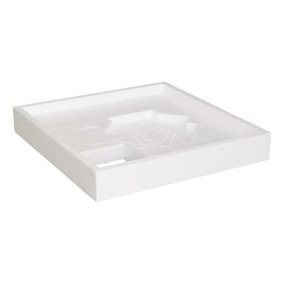 Calmwaters® Duschwannenträger 80x80 cm Modern Select, Passend für Quadrat-Duschwanne 80 x 80 x 2,5 cm, Styropor-Wannenträger, Schall- und