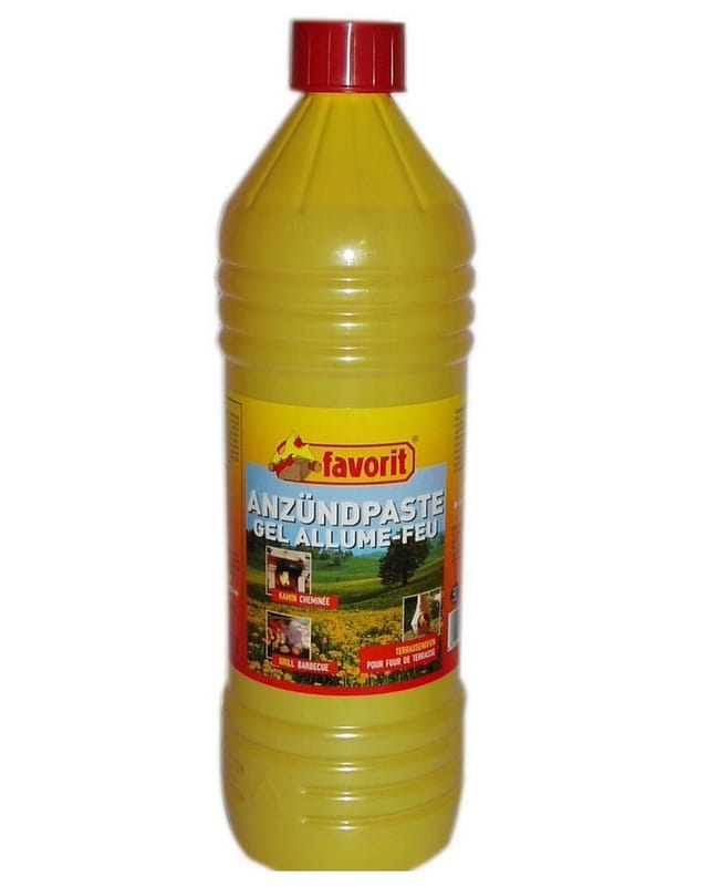 Favorit - Anzünde-Gel für Grill 1000 ml Praktische Anzünder, besonders brennstark