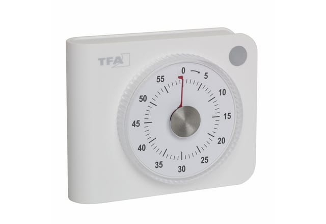TFA Dostmann Elektronischer Timer Timer Weiß analog