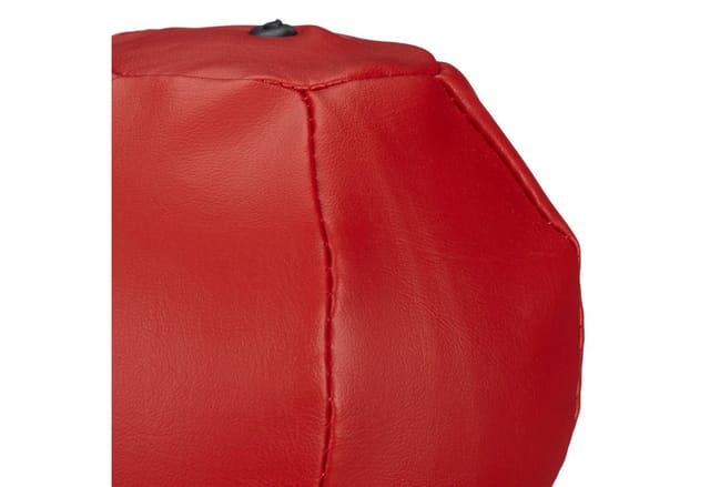 Relaxdays - Punchingball Tisch, Boxbirne Schreibtisch, Büro Punching Ball, Anti Frust, HxBxT: 35 x 18 x 18 cm, rot-schwarz