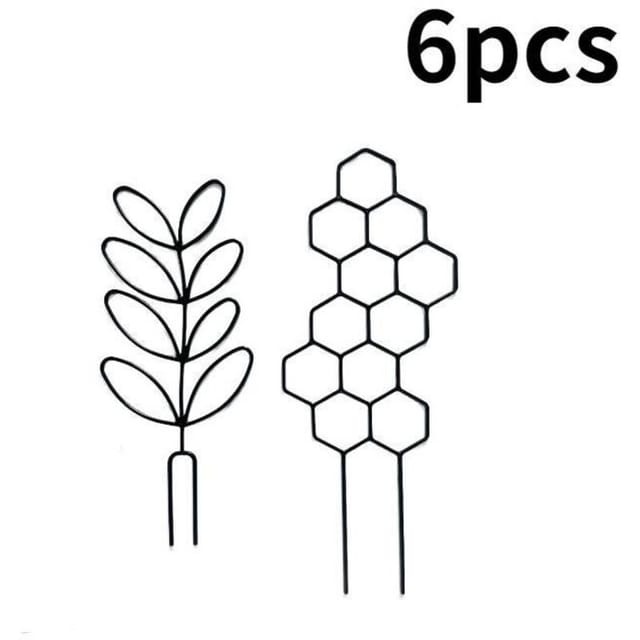 Kleines Rankgitter Für Topfpflanzen, 38,5 X 15 X 0,3 Cm, Metallgitter Mit Klemmen Für Zimmerpflanzen, Wabenförmig, Ideal Für Efeu, Wachsblumen Und Andere Kletterpflanzen. 6er-pack.