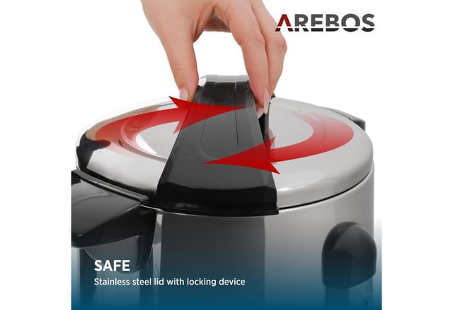 Arebos - Glühweinkocher 1650 W 20 L Mit Auffangschale, Auslasshahn Thermostat Und Überhitzungsschutz Temperatureinstellung Von 30-110 C