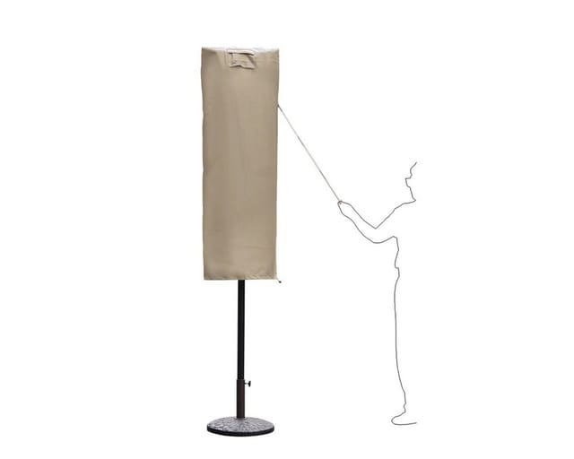 Sekey Sonnenschirm-Schutzhülle, Ampelschirm Schutzhülle Abdeckhauben 600D Oxford, Taupe, 160 cm x 62 cm