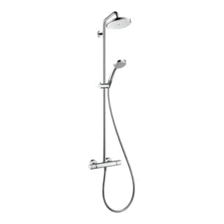 Croma Showerpipe 220 1jet EcoSmart mit Thermostat, - Hansgrohe