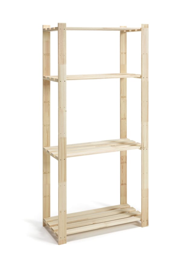 Weitere - Regal 170x80x40cm Fichte 4 Böden Bücherregal Wandregal Standregal Holzregal