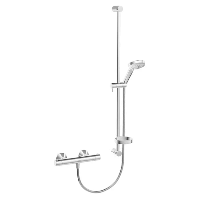 Hansa - Unita Brausebatterie mit Brausegarnitur 4813 3-strahlig DN15 Chrom