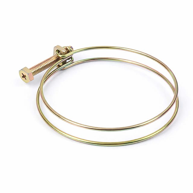 Wiltec - Drahtschlauchschelle W1 98-105mm 2,2mm M8x40 aus verzinktem Stahl Schlauchschelle für Schlauchtüllen, Gewinde- und Rohrenden