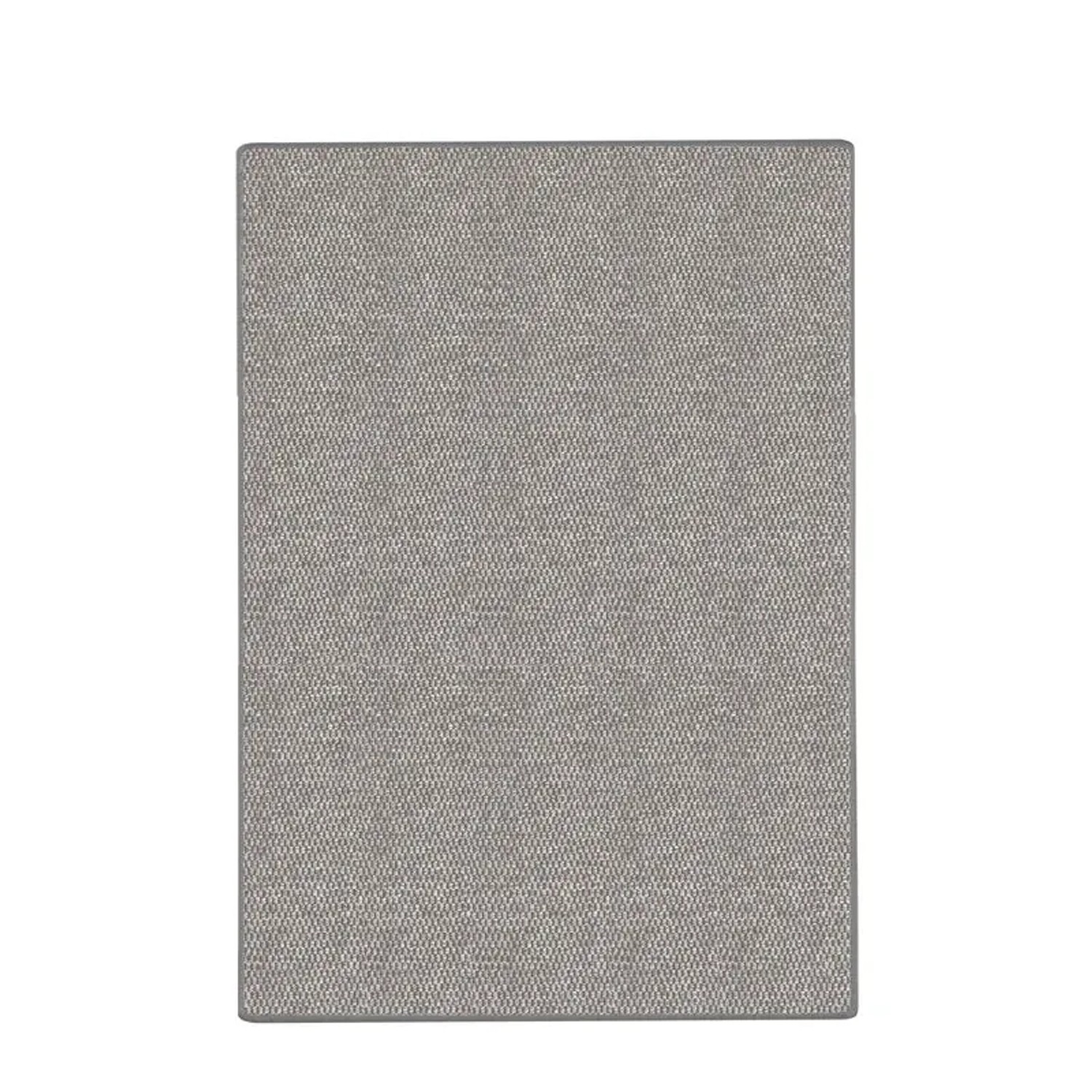 KARAT Teppichläufer in Sisaloptik Kalkutta nach Maß Silber 66 x 250 cm