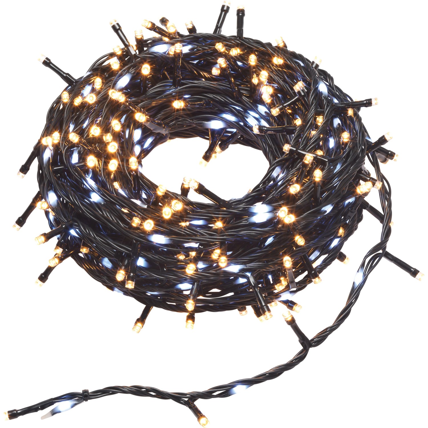 OBI LED Lichterkette 424 LEDs Warmweiß Kaltweiß Timer 17,92 m