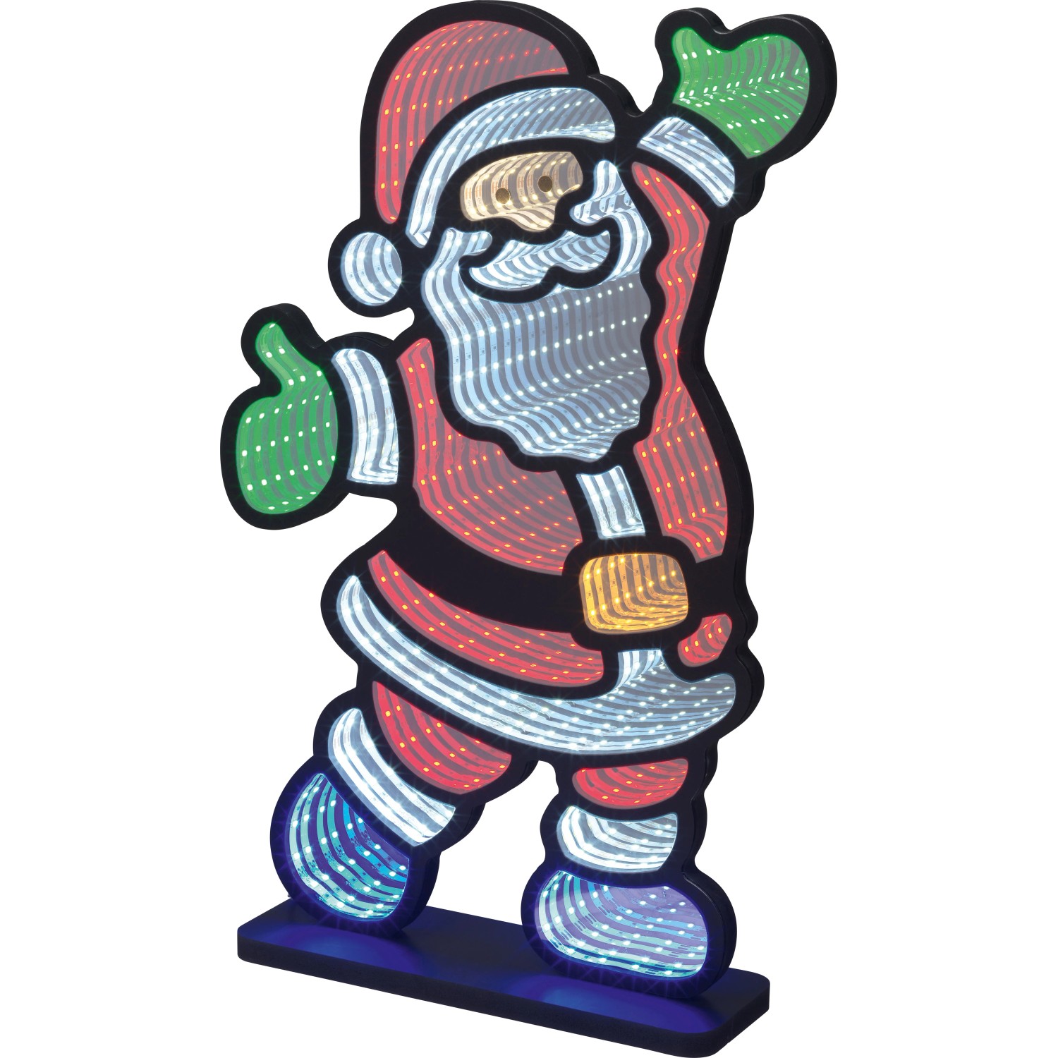 OBI LED Spiegellicht Weihnachtsmann Mehrfarbig Timer