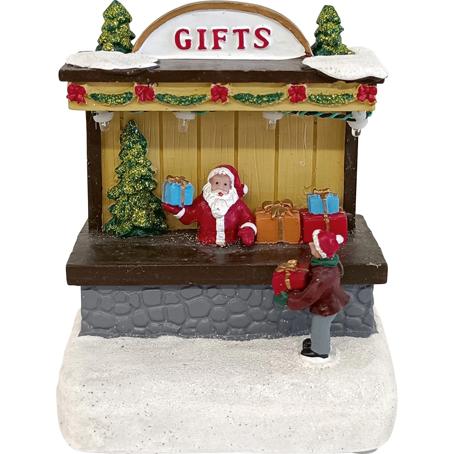 OBI Weihnachtsdorf Figur Mehrfarbig 100 mm X 70 mm X 130 mm