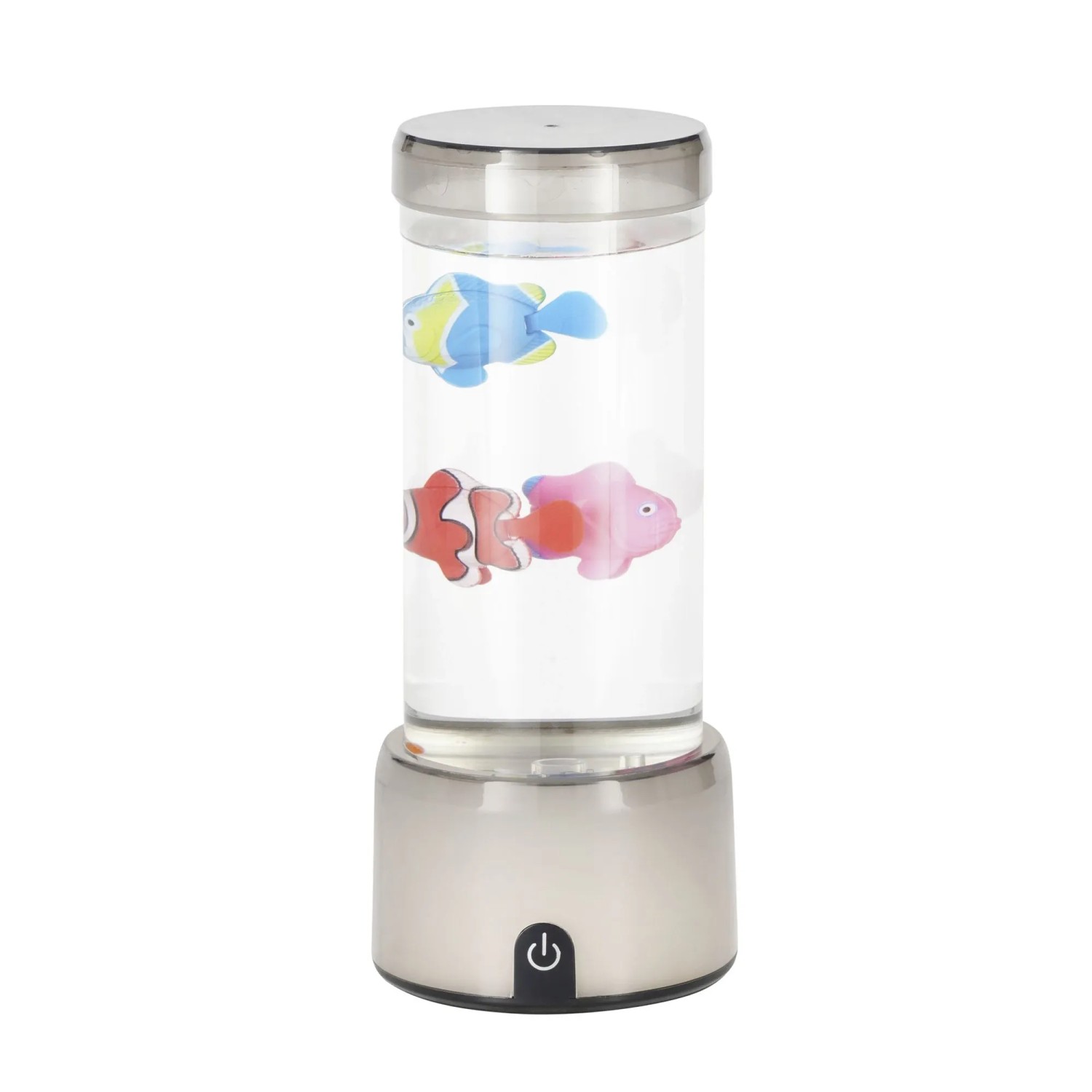 Eglo LED Lavaleuchte Aqua Silber Transparent Ø 9 cm