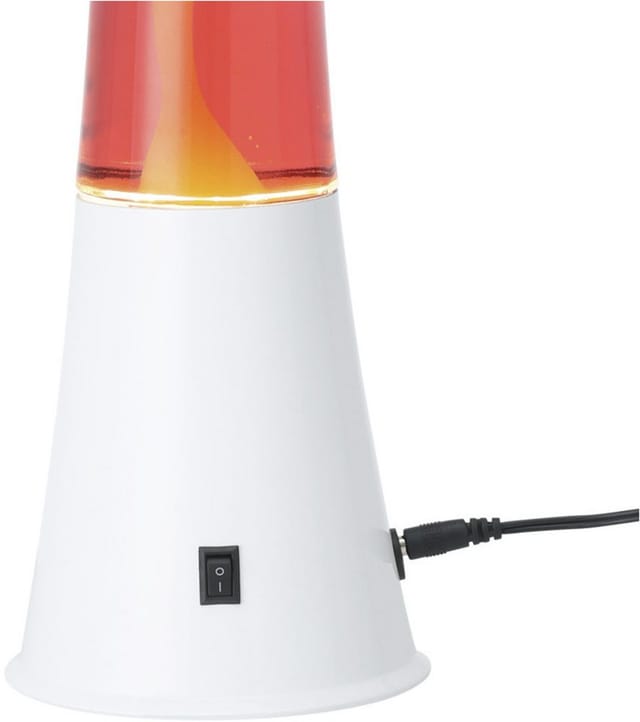 Eglo LED Tischleuchte Lava Weiß Bordeaux Orange Ø 10,9 cm
