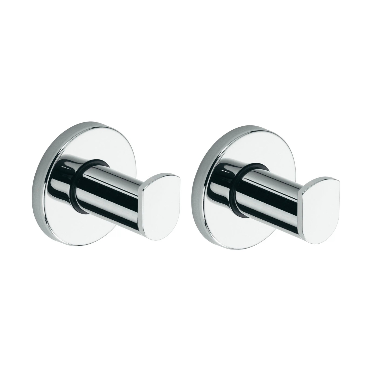 Keuco Handtuchhaken Plan 2er Set 5,2 cm zum Schrauben Verchromt