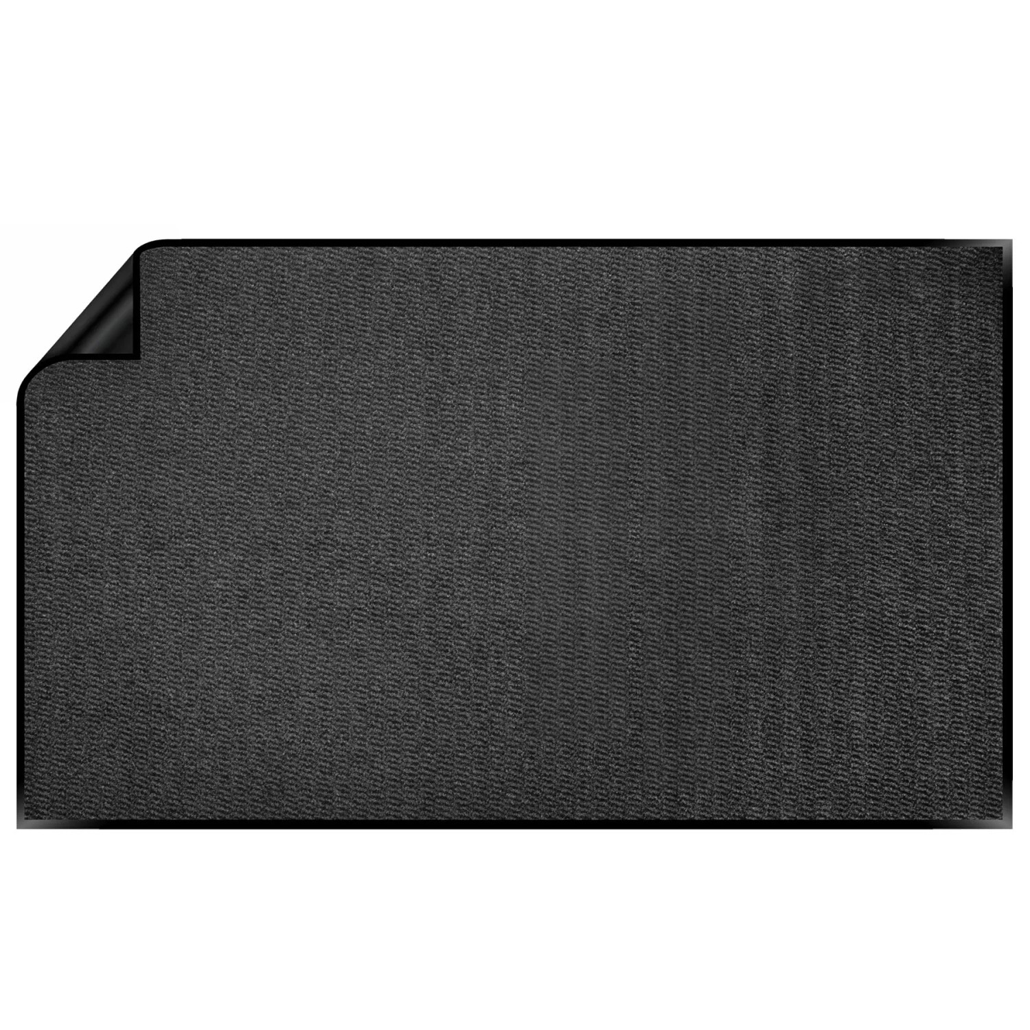 BigDean Schmutzfangmatte 90 x 150 cm Anthrazit Rutschfeste Fußmatte
