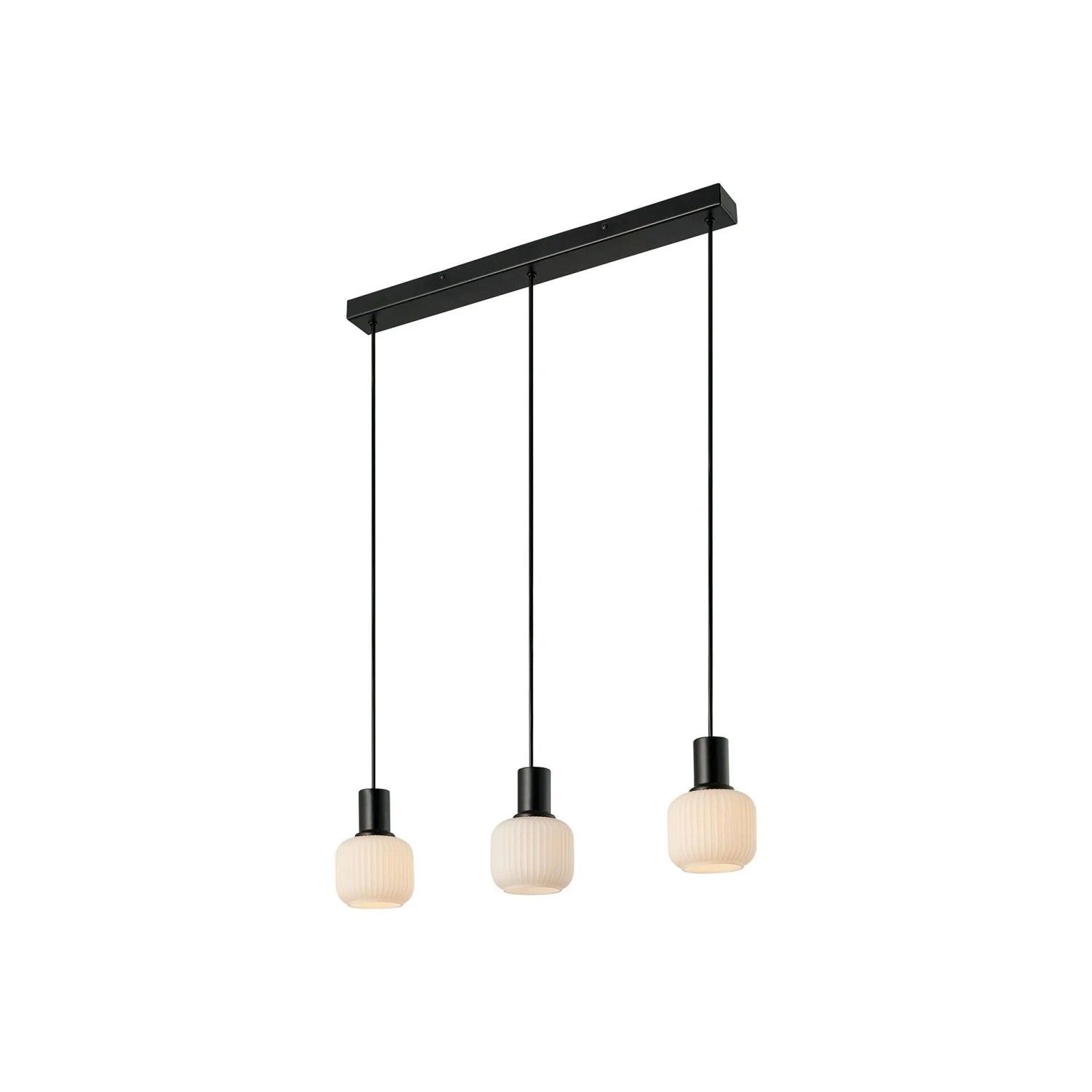 Nordlux Milford Mini 3-Rail Pendelleuchte Schwarz