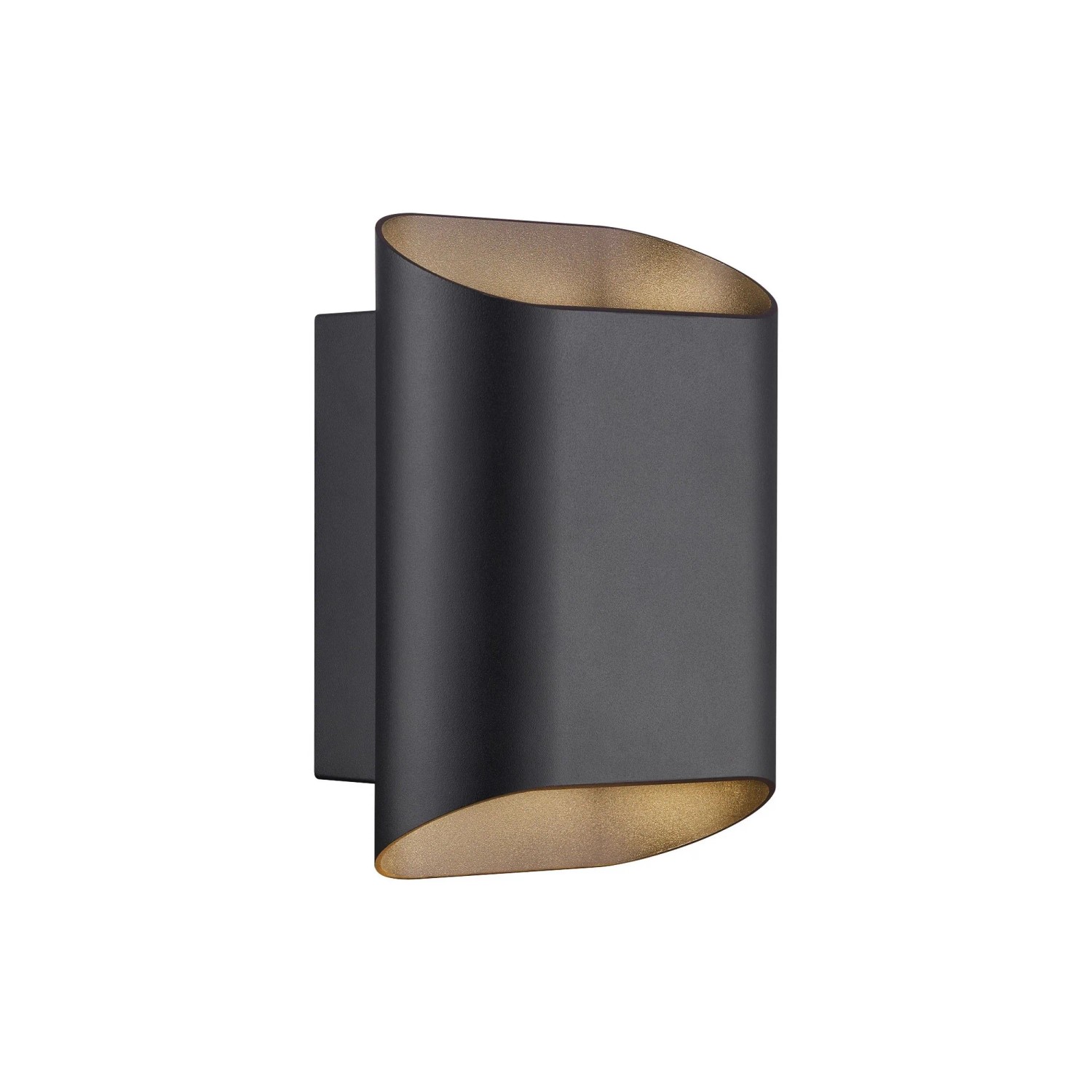 Nordlux Nico 22 Round Maxi Wandleuchte Schwarz
