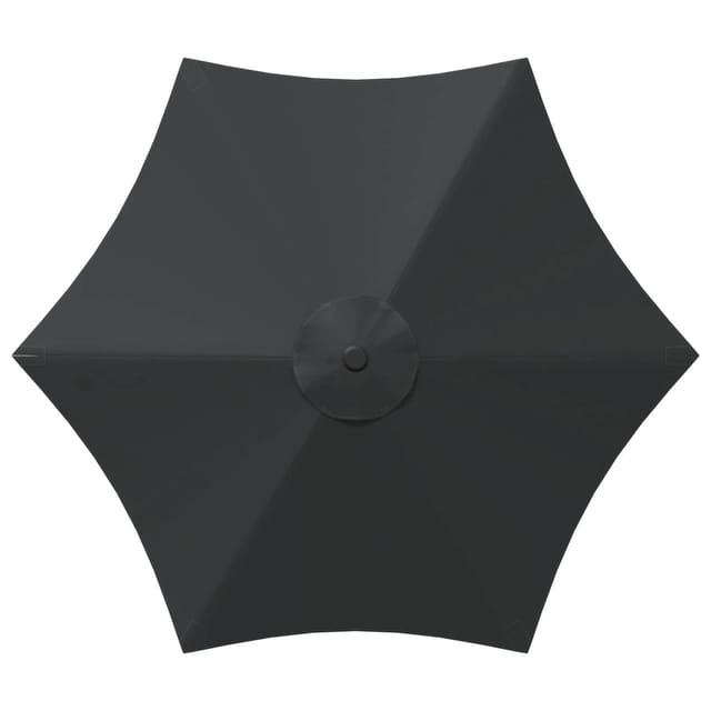 vidaXL Gartenparasol mit LED-Lichtern und Sockel 230 x 230 cm 42036251