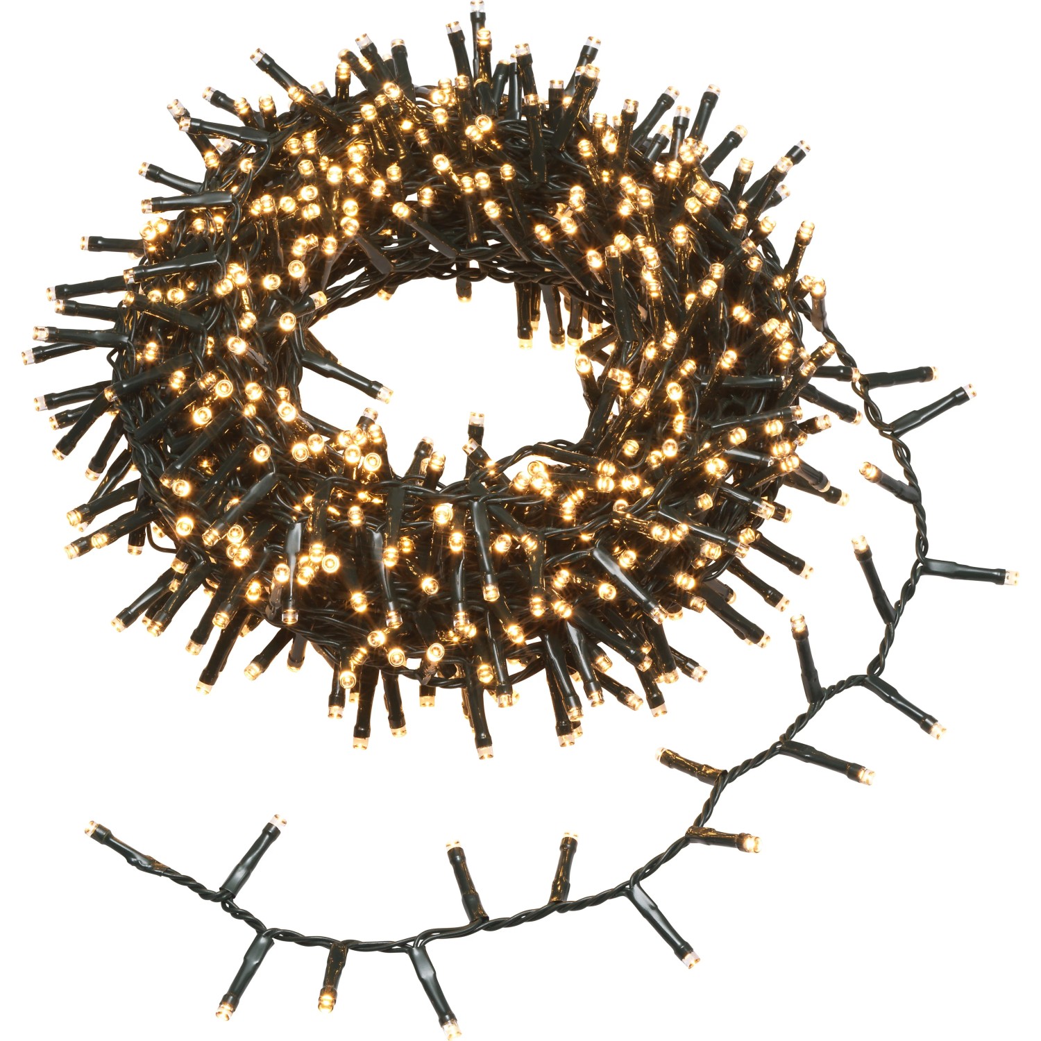 OBI LED Lichterkette Außen 700 LEDs Warmweiß 14 m
