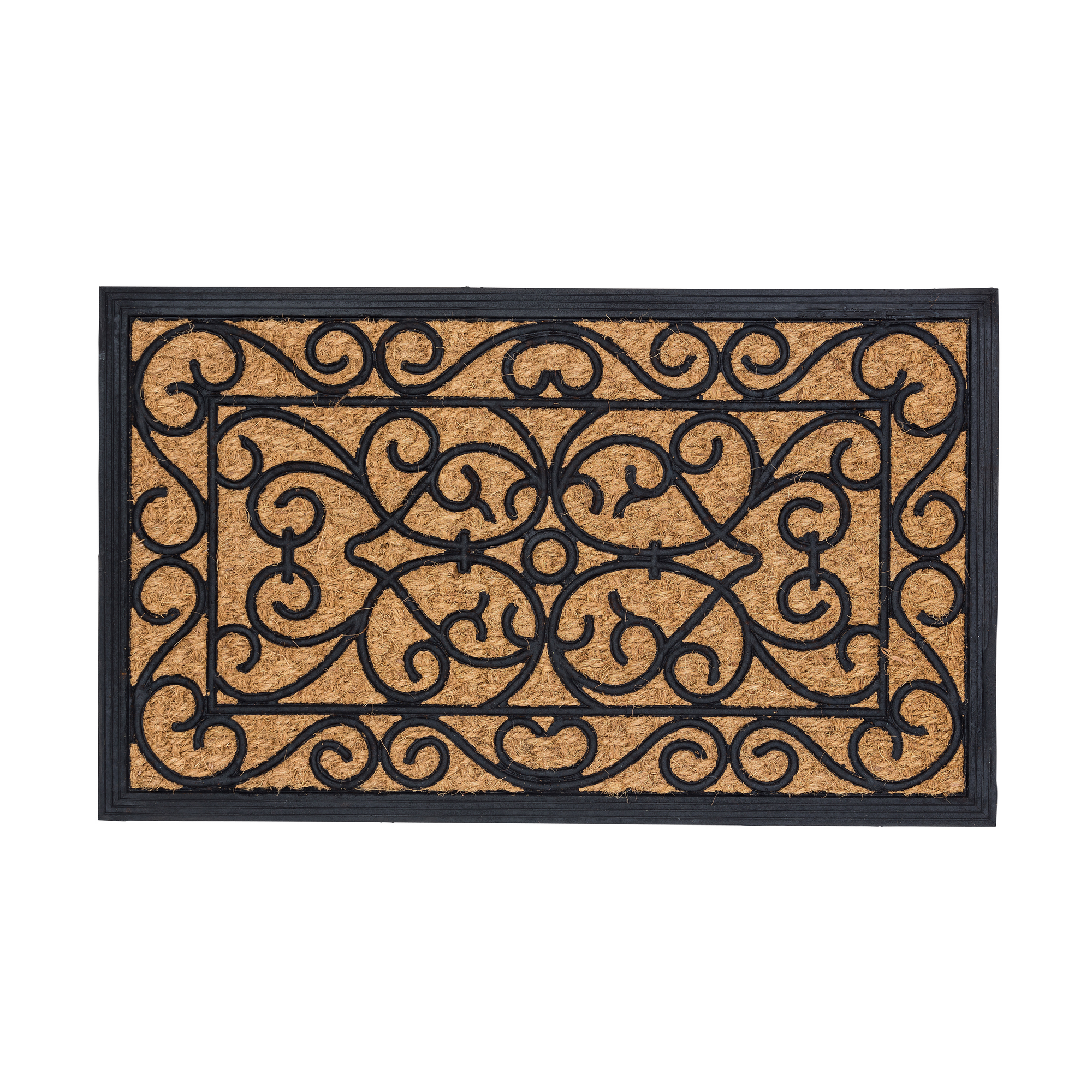 Astra Kokosmatte 'Coco Deluxe Light' 45 x 75 cm Relief Muster braun