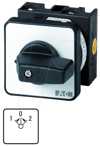 EATON 015112 - Wendeschalter- 2-polig, (Ein) - Aus - (Ein)