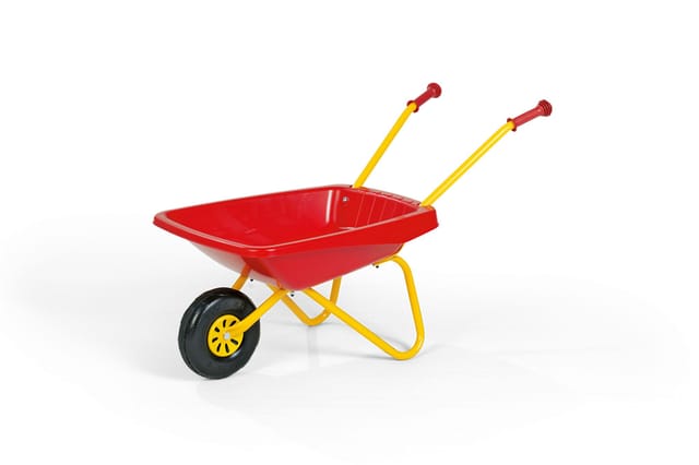 Rolly Toys - Schubkarre, ab 2,5 Jahre, Kunststoffwanne, Kinderschubkarre, rot