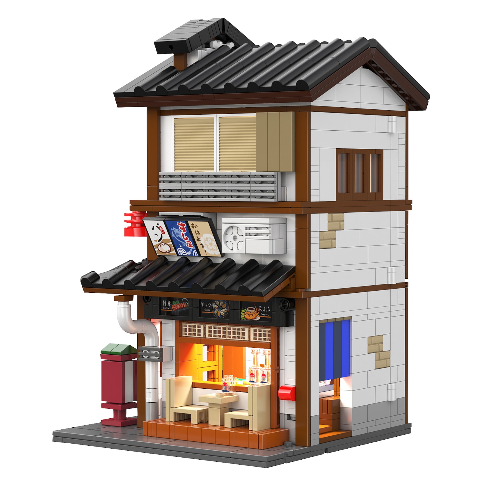 JAMARA-402943 CaDA Japanische Tapasbar 1:30 Bricks