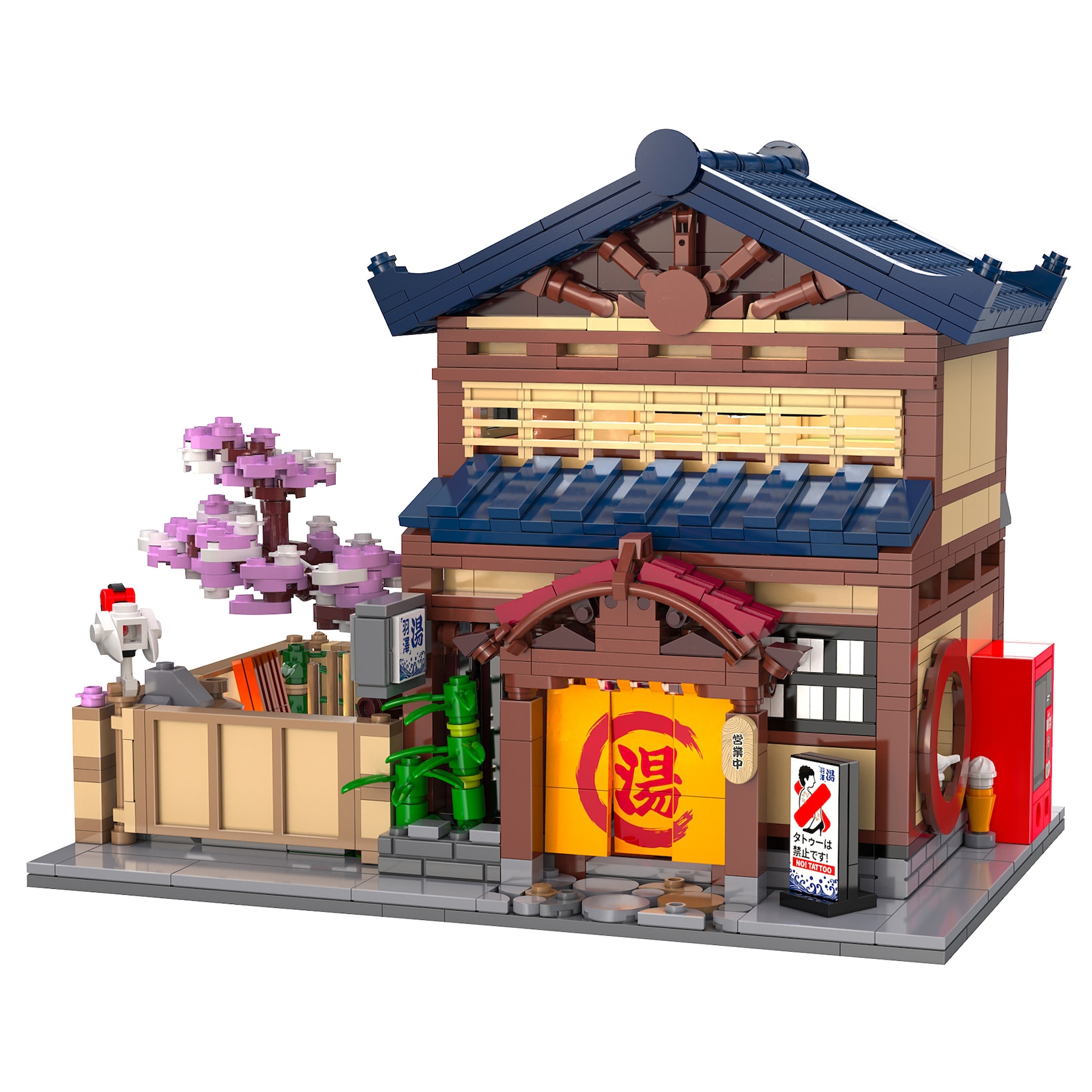 JAMARA-402941 CaDA Japanisches Bad 1:30 Bricks
