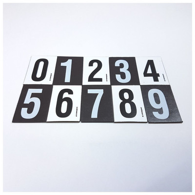 Ziffernsatz 0-9, magnetisch, 80 x 100mm