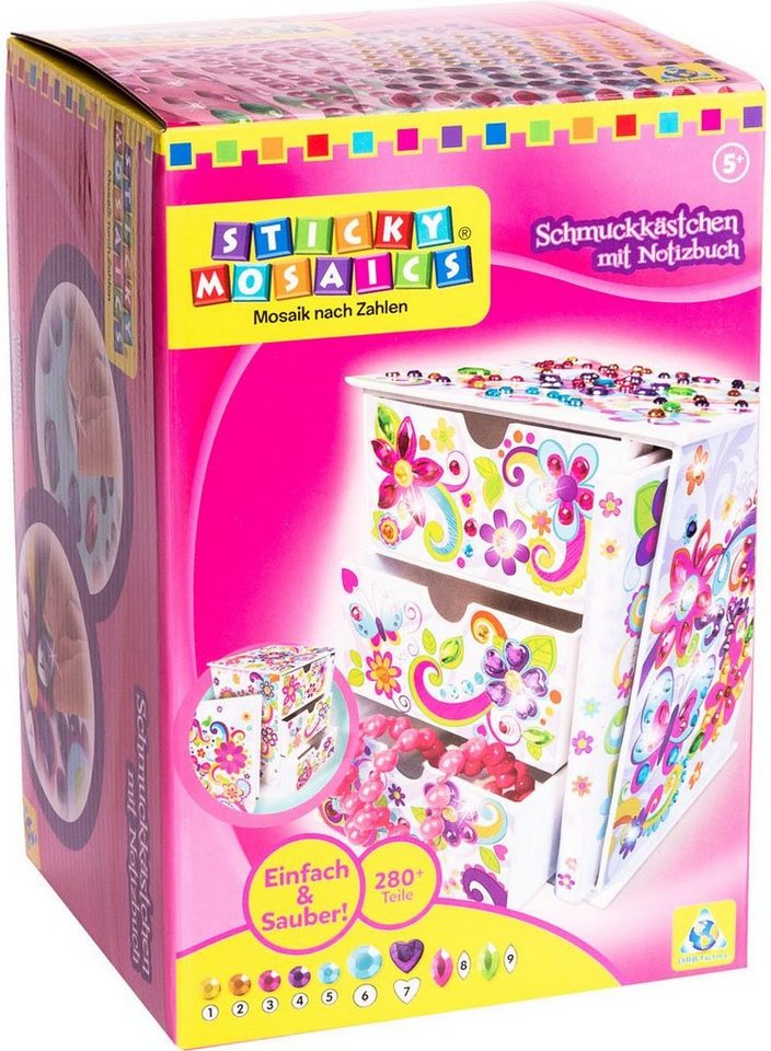 Sticky Mosaics Kreativset Schmuckkästchen mit Notizbuch Bild 2