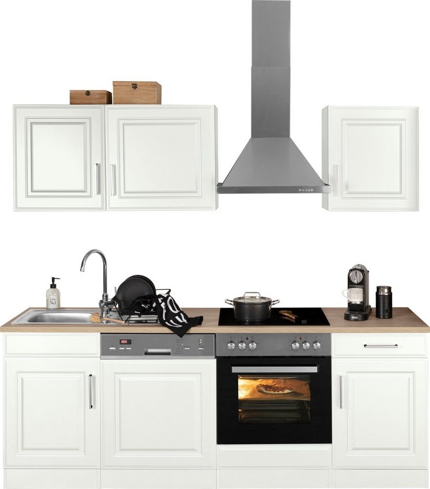 KOCHSTATION Küchenzeile, Breite 220 cm, wahlweise mit E-Geräten,mit MDF-Fronten Bild 3
