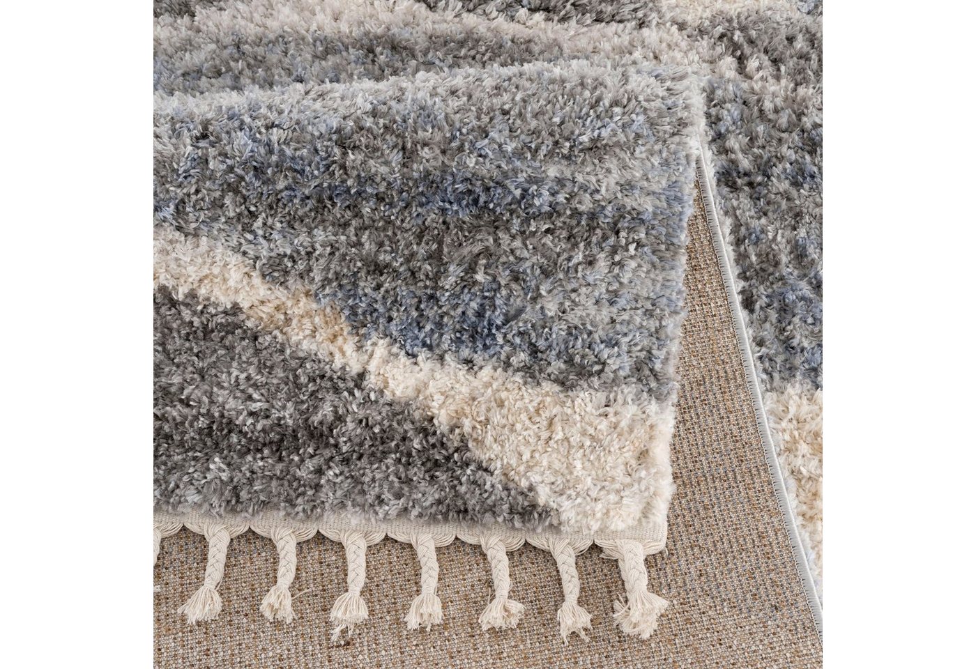 Sanat Hochflor-Teppich Versay 1505, rechteckig, Höhe: 45 mm, Wohnzimmer, Langflor, Shaggy Teppich Bild 4