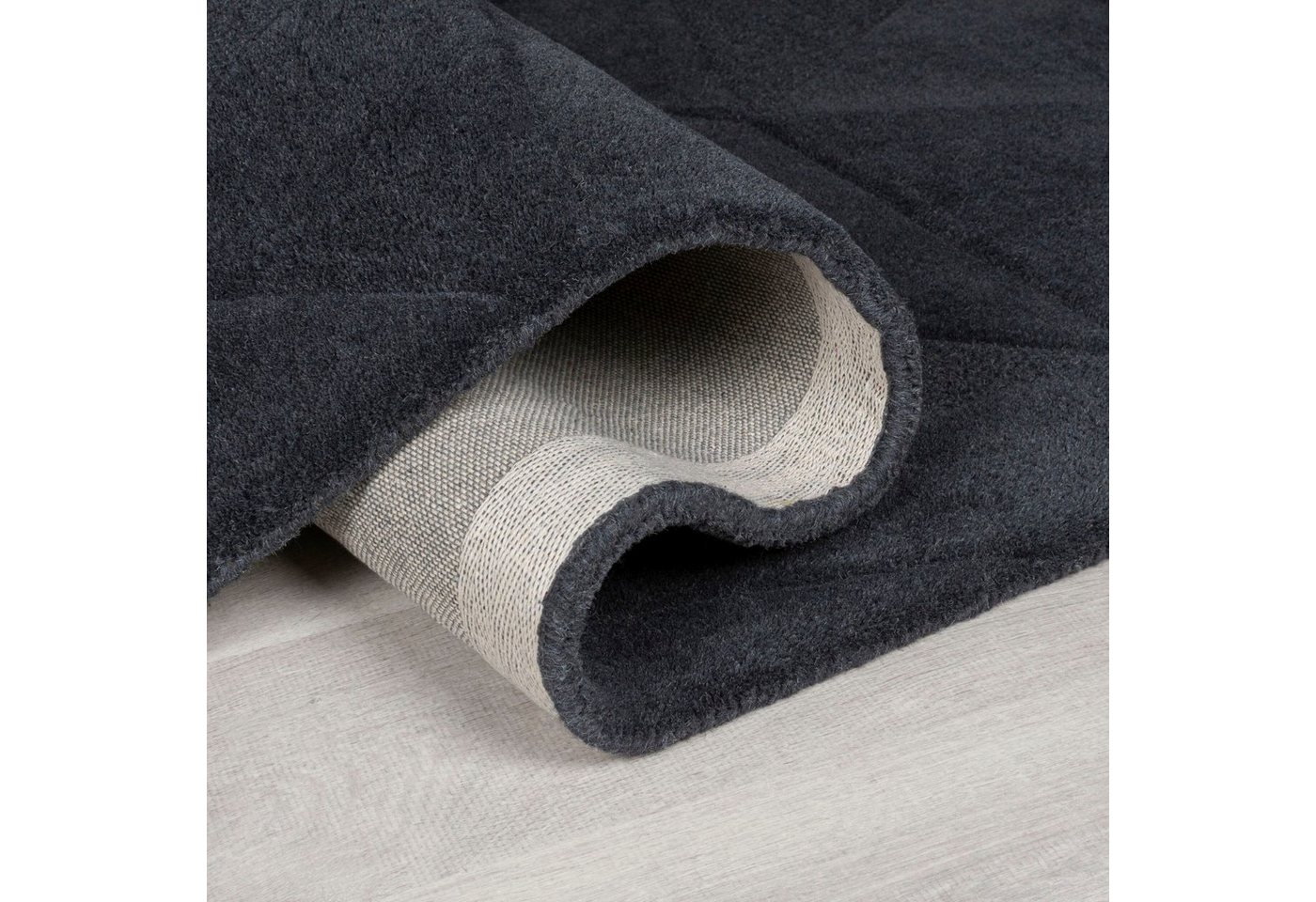 FLAIR RUGS Teppich SHARD, rechteckig, Höhe: 10 mm, Hoch-Tief Effekt, Handgearbeitet, 100 % Wollflor