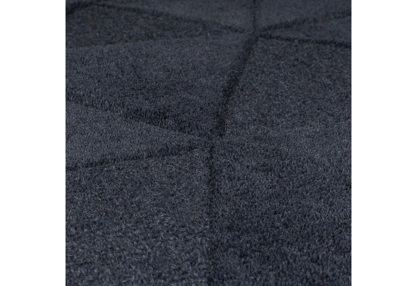 FLAIR RUGS Teppich SHARD, rechteckig, Höhe: 10 mm, Hoch-Tief Effekt, Handgearbeitet, 100 % Wollflor Bild 5