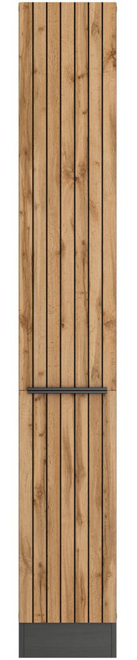 KOCHSTATION Apothekerschrank KS-Lagos Breite/Höhe 30/200 cm, mit 5 großen Ablagekörben Bild 2