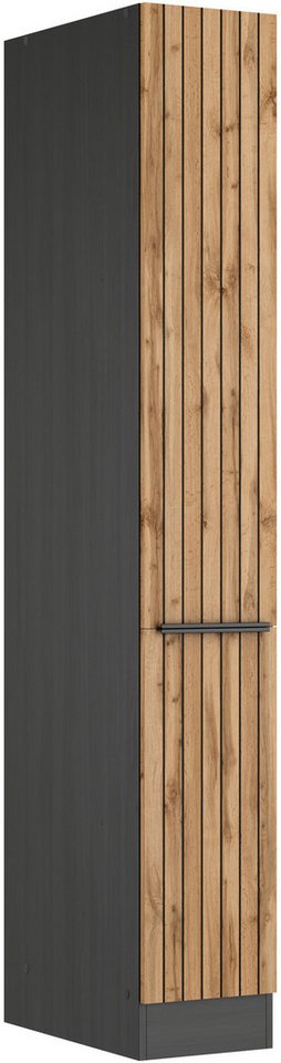 KOCHSTATION Apothekerschrank KS-Lagos Breite/Höhe 30/200 cm, mit 5 großen Ablagekörben Bild 5