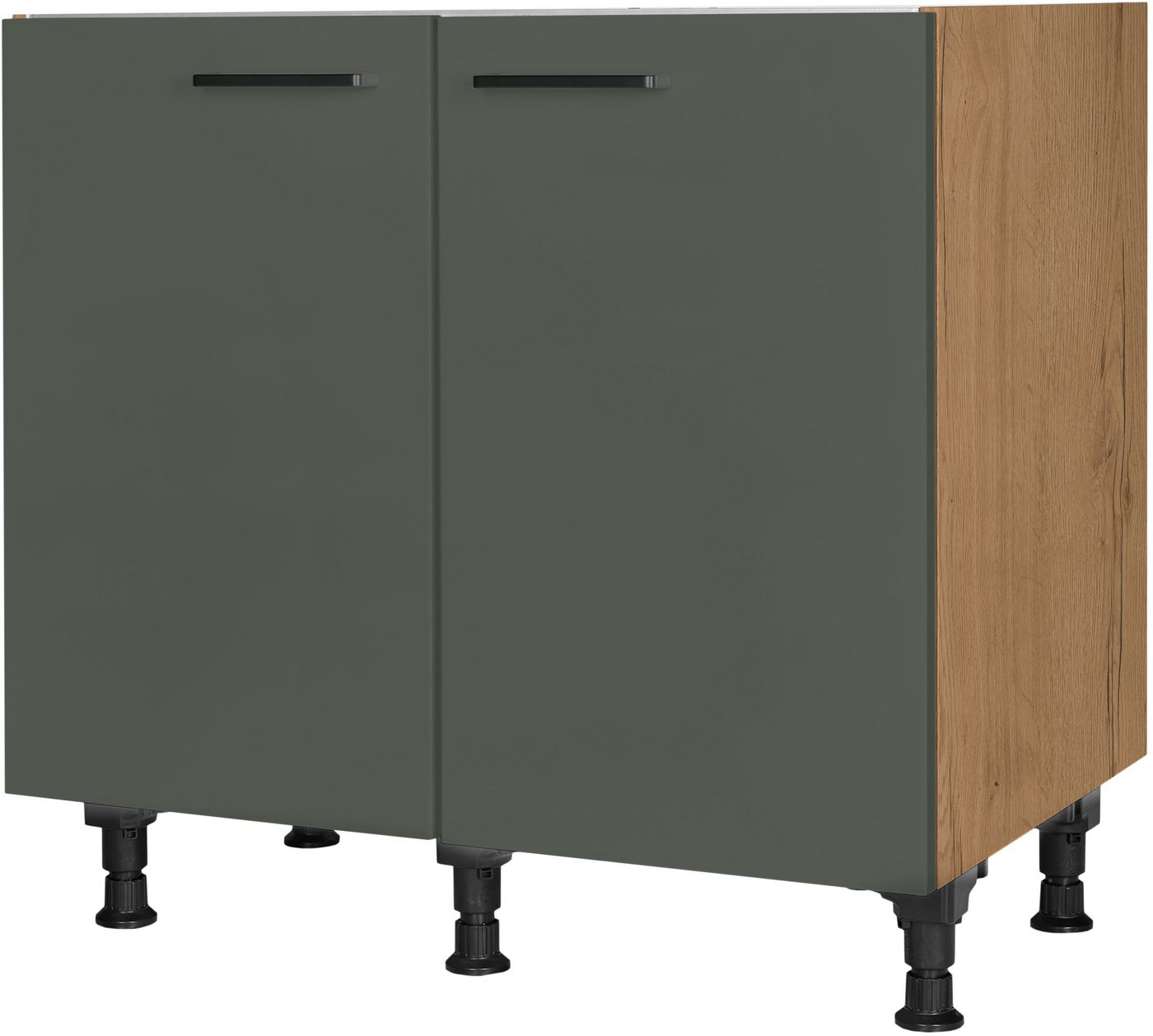 nobilia® Spülenschrank "Easytouch", vormontiert, mit höhenverstellbaren Sockelfüßen, Breite 90 cm Bild 3