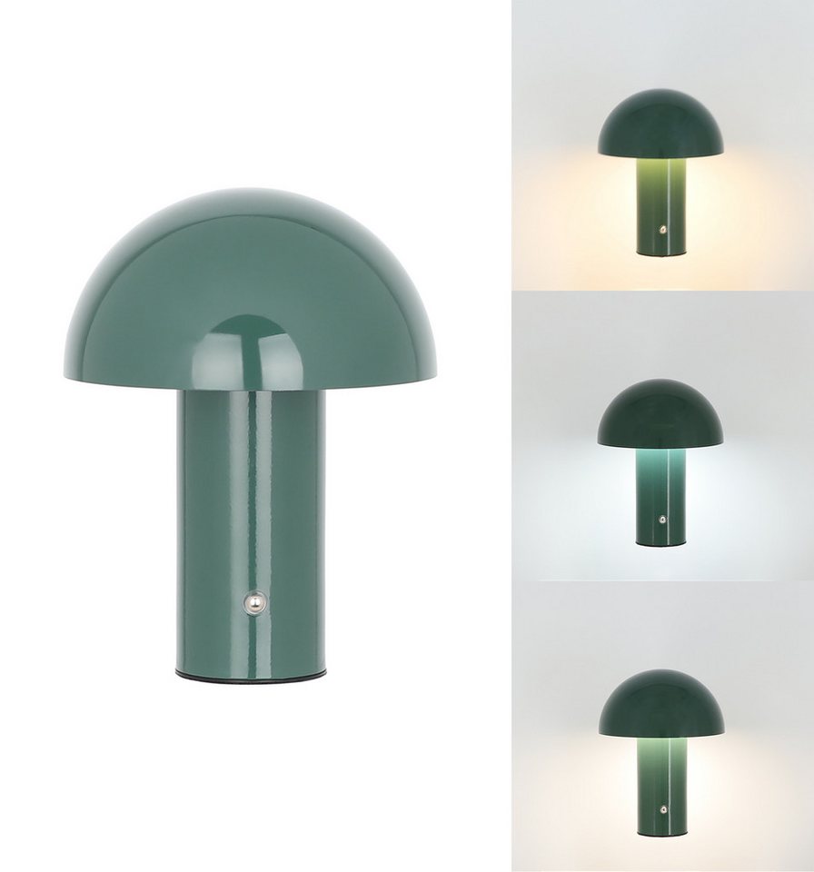 OTTO home LED Tischleuchte Hillu, Dimmer, Dimmfunktion, Ein-/Ausschalter, USB-Anschluss mit Ladefunktion, USB-Ladefunktion, mehrere Helligkeitsstufen, LED fest integriert, warmweiß - kaltweiß, dimmbar, Typ-C-Ladekabel, CCT, Akku, Tischlampe kabellos, Akkulampe Bild 3