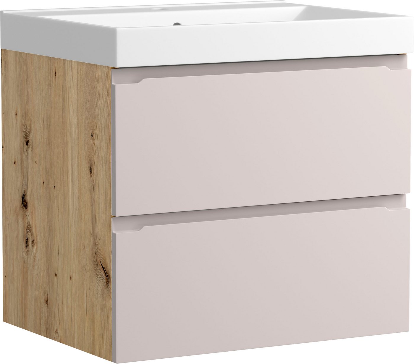 welltime Waschtisch CABO, Waschtisch, Kaschmir, griffloses Design Bild 3