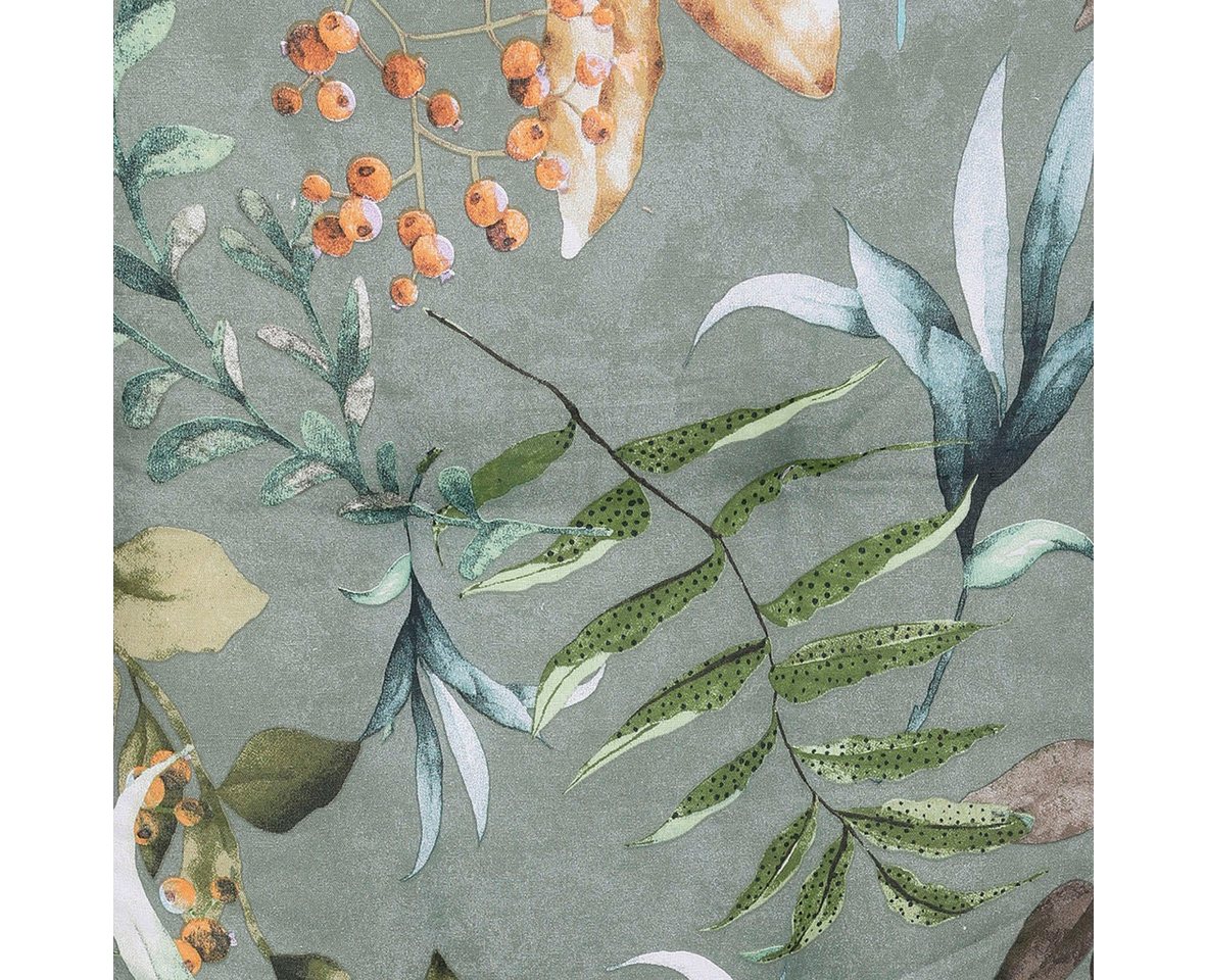 GO-DE Liegenauflage, Blätter / Beeren grün - Maße BxLxH ca.: 60 cm x 190 cm x 7 cm