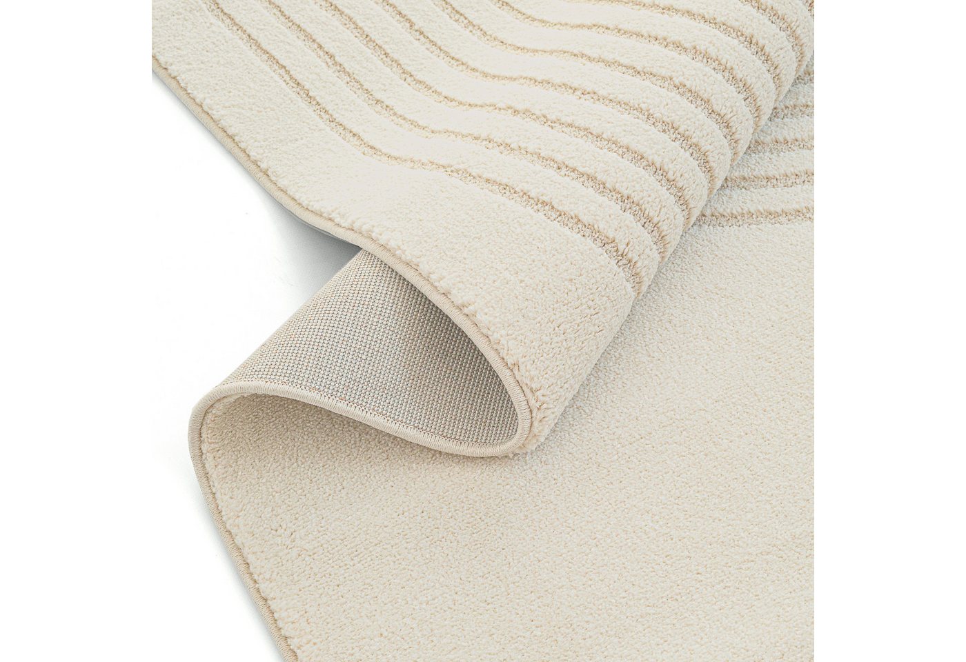 OTTO home Designteppich Soft Dune in Standard- und Premium-Qualität, 3D Optik/Hoch-Tief Effekt, rechteckig, moderner Wohnzimmer Teppich, hohe Flordichte und angenehm weich Bild 2